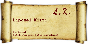 Lipcsei Kitti névjegykártya